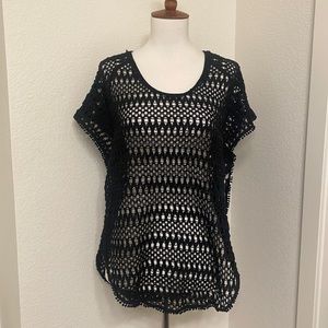 Victoria’s Secret Black Crochet Cover Up